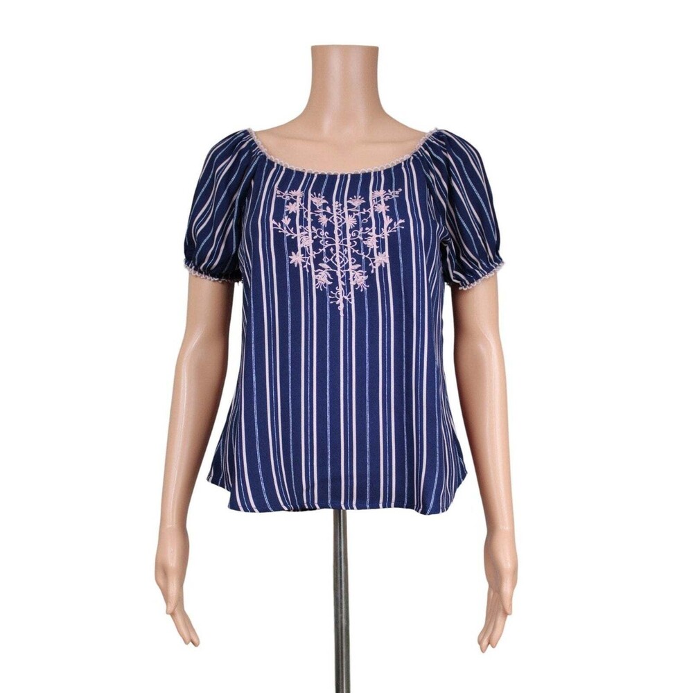 EAM Short Sleeve Top Women's Size Small - S / Navy